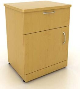100 Series One Door One Drawer Bedside Table - Senior Living Furniture