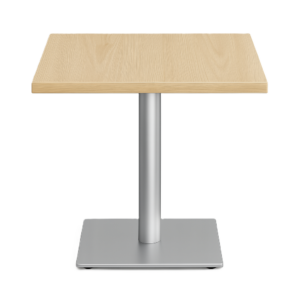 Laminate Top Square Table with Disc Base - Senior Living Furniture